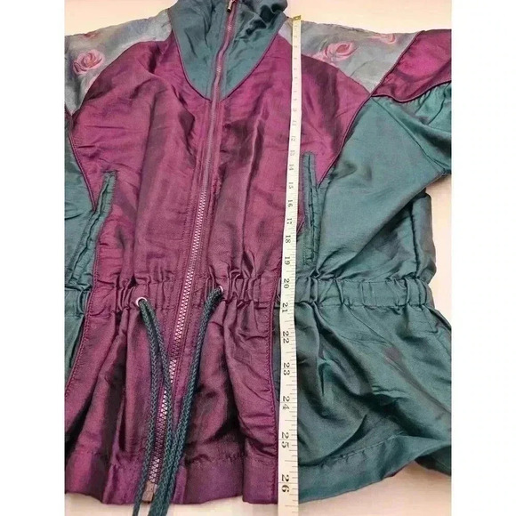 Vintage 80s/90s Outbrook Women's Size M Floral Jacket - Picture 6 of 9